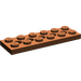 LEGO Brun rougeâtre Technic assiette 2 x 6 avec des trous (32001)