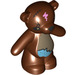 LEGO Reddish Brown Teddy Bear with Dark Tan Stomach and Damage (16914 / 98382)