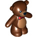 LEGO Reddish Brown Teddy Bear with Red Bow Tie (14572 / 98382)