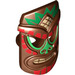 LEGO Reddish Brown Tiki Mask with Tribal Pattern (14287)