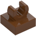 LEGO Reddish Brown Tile 1 x 1 with Clip (Raised &quot;C&quot;) (15712 / 44842)