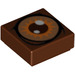 LEGO Reddish Brown Tile 1 x 1 with Eye with Groove (15269)