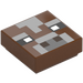 LEGO Reddish Brown Tile 1 x 1 with Pixelated Cow Face with Groove (3070)