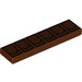 LEGO Reddish Brown Tile 1 x 4 with Boba Fett Belt Pouches (2431 / 42805)