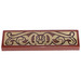 LEGO Reddish Brown Tile 1 x 4 with Carving Sticker (2431)