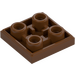 LEGO Reddish Brown Tile 2 x 2 Inverted (11203)