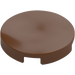 LEGO Reddish Brown Tile 2 x 2 Round with &quot;X&quot; Bottom (4150)