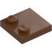 LEGO Reddish Brown Tile 2 x 2 with Studs on Edge (33909)