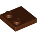 LEGO Reddish Brown Tile 2 x 2 with Studs on Edge (33909)