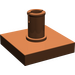 LEGO Brun rougeâtre Tuile 2 x 2 avec Verticale Épingle (2460 / 49153)