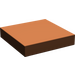 LEGO Reddish Brown Tile 2 x 2 without Groove (3068)