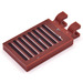LEGO Reddish Brown Tile 2 x 3 with Horizontal Clips with Shutters and Peeling Paint version 2 Sticker (&#039;U&#039; Clips) (30350)