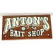 LEGO Reddish Brown Tile 2 x 4 with Antons&#039;s Bait Shop (35765 / 87079)