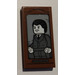 LEGO Reddish Brown Tile 2 x 4 with Portrait of Man Sticker (87079)
