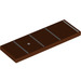 LEGO Reddish Brown Tile 2 x 6 with Guitar Fretboard (Frets 1-4) (69729 / 80161)