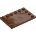 LEGO Reddish Brown Tile 4 x 6 with Studs on 3 Edges (6180)