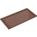 LEGO Reddish Brown Tile 6 x 12 with Studs on 3 Edges (6178)