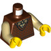 LEGO Reddish Brown Top Hat Tom Minifig Torso (973 / 76382)