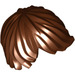 LEGO Brun rougeâtre Tousled Cheveux Swept La gauche (18226 / 87991)