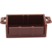 LEGO Roodachtig Bruin Treasure Chest Onderzijde met slots aan de achterkant (4738 / 54195)