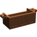 LEGO Reddish Brown Treasure Chest Bottom without Slots in Back