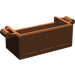 LEGO Rötlich-braun Treasure Chest Unterseite ohne Schlitze auf der Rückseite  (4738)