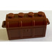 LEGO Brun rougeâtre Treasure Chest (Charnière mince sans fentes à l&#039;arrière)