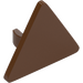 LEGO Reddish Brown Triangular Sign with Split Clip (30259 / 39728)