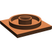 LEGO Reddish Brown Turntable 4 x 4 Square Base (3403)