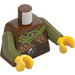 LEGO Červenohnědá Viking Minifigurka Trup (973 / 76382)