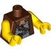 LEGO Marrone rossastro Viking Busto (973 / 88585)