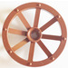 LEGO Reddish Brown Wagon Wheel Ø33.8 with 8 Spokes with Round Hole for Wheels Holder Pin (4489)