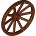 LEGO Reddish Brown Wagon Wheel Ø43 x 3.2 with 10 Spokes (33211)