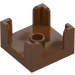 LEGO Reddish Brown Wall 2 x 2 x 1 with Knob (3131)