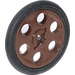 LEGO Reddish Brown Wedge Belt Wheel with Tire for Wedge-Belt Wheel/Pulley