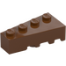 LEGO Červenohnědá Klín Kostka 2 x 4 Levý (41768)