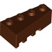 LEGO Reddish Brown Wedge Brick 2 x 4 Right (41767)