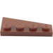 LEGO Roodachtig Bruin Wig Plaat 2 x 4 Vleugel Links (41770)