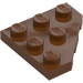 LEGO Rötliches Braun Keil Platte 3 x 3 Ecke (2450)