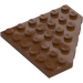 LEGO Reddish Brown Wedge Plate 6 x 6 Corner (6106)