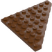 LEGO Reddish Brown Wedge Plate 8 x 8 Corner (30504)