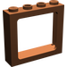 LEGO Roodachtig Bruin Venster Kader 1 x 4 x 3 (Holle Studs in het midden, buitenste Studs massief) (6556)