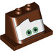 LEGO Rötlich-braun Windschutzscheibe 2 x 4 x 3 mit Mater Augen (94856)