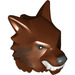 LEGO Reddish Brown Wolf Head with Dark Brown Fur (10302 / 14028)