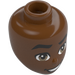 LEGO Reddish Brown Zac Minidoll Head (92198 / 101152)