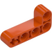 LEGO Rødaktig oransje Bjelke 2 x 4 Bøyd 90 grader, 2 og 4 Hull (32140 / 42137)