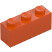 LEGO Reddish Orange Brick 1 x 3 (3622)