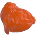 LEGO Reddish Orange Mid-Length Hair with Ponytail and Long Bangs (18227 / 87990)