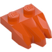 LEGO Reddish Orange Plate 1 x 2 with 3 Rock Claws (27261)