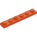 LEGO Rødaktig oransje Plate 1 x 6 (3666)